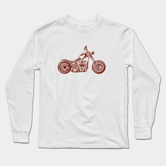 chopper bike vol 2 Long Sleeve T-Shirt by sonnycosmics